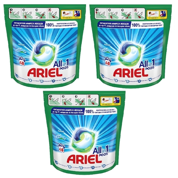 Εικόνα από Ariel Pods All in 1 Alpine 3 Χ40 τεμαχίων