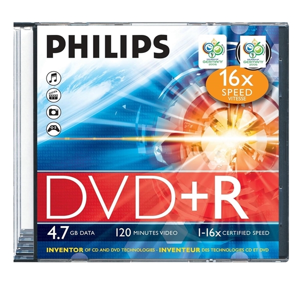 Εικόνα από DVD+R PHILIPS 4.7GB/120minutes