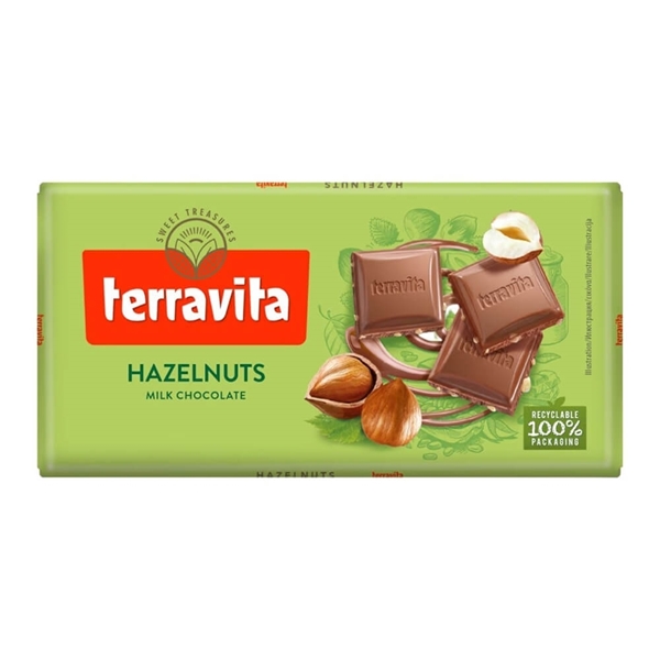 Εικόνα από Terravita Hazelnuts Milk Chocolate  Με Φουντούκια 100gr