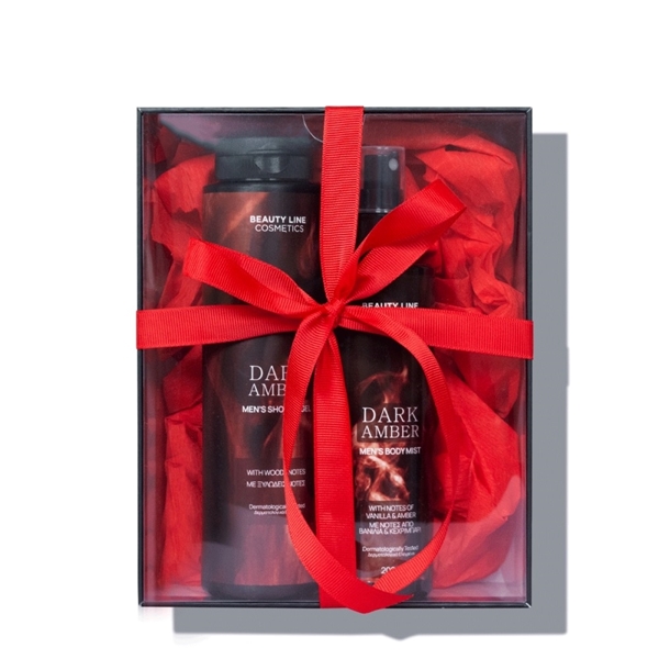 Εικόνα από Beauty Line Σετ MEN Dark Amber Body Mist 200ml+Αφρόλουτρο 300ml