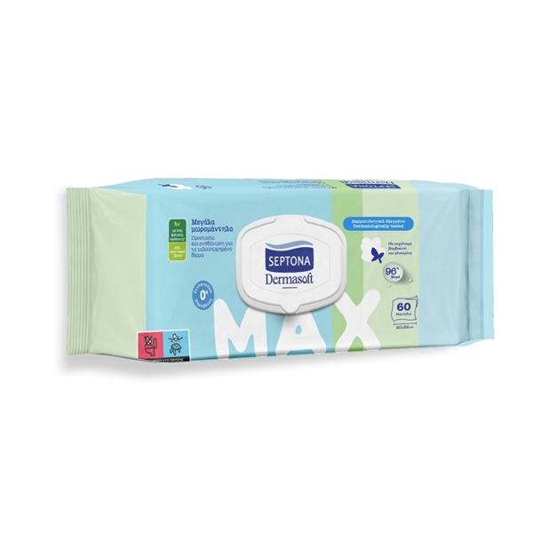 Εικόνα από Septona Μωρομάντηλα Dermasoft 1x60τμχ
