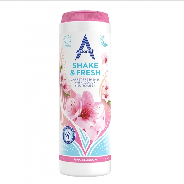 Εικόνα από Astonish Shake & Fresh λουλούδια 350gr Σκόνη φρεσκαρίσματος χαλιών