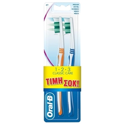 Εικόνα της Oral-B 123 Oδοντόβουρτσα Classic Care 40 Mέτρια 2 Tεμάχια