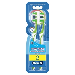 Εικόνα της Oral-Β Οδοντόβουρτσα Comlete Clean Clean 5 Way 44 Mέτρια 2 Tεμάχια σε Eιδική Tιμή