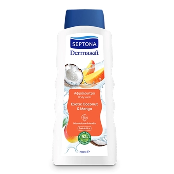 Εικόνα από Septona Dermasoft Αφρόλουτρο Exotic Coconut - Mango 750ml
