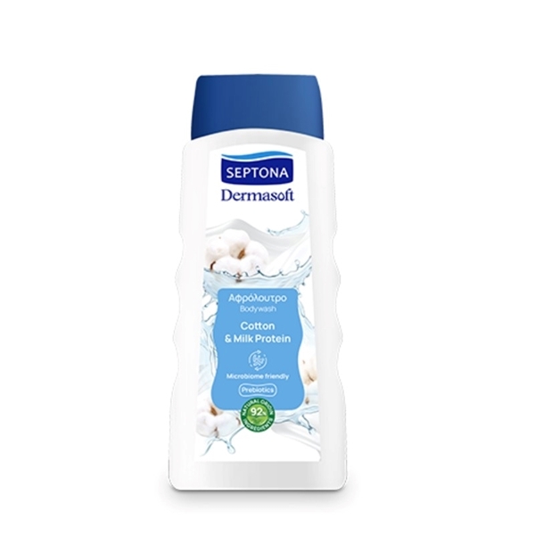 Εικόνα από Septona Dermasoft Αφρόλουτρο Cotton  - Milk Protein 400ml