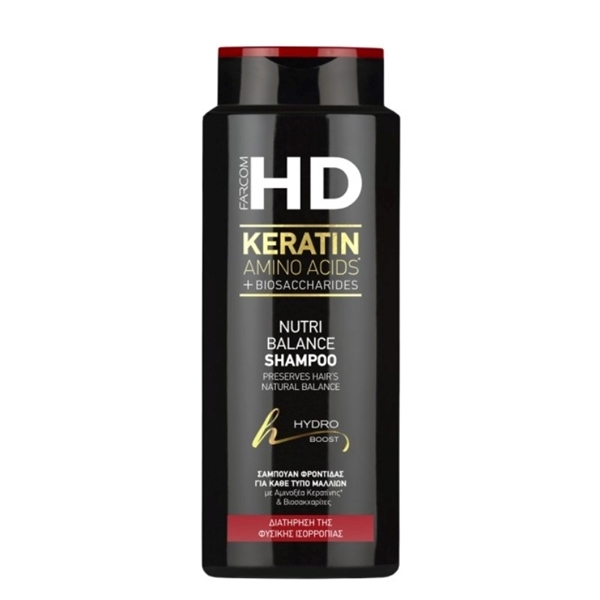 Εικόνα από Farcom HD Keratin Nutri Balance Shampoo για όλους τους τύπους μαλλιών 750ml