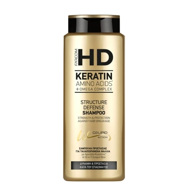 Εικόνα από Farcom HD Keratin Structure Defense Shampoo για ταλαιπωρημένα μαλλιά 750ml