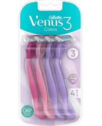 Εικόνα της Gillette Woman Ξυραφάκι Venus 3 Color Blister 4 Τεμαχίων
