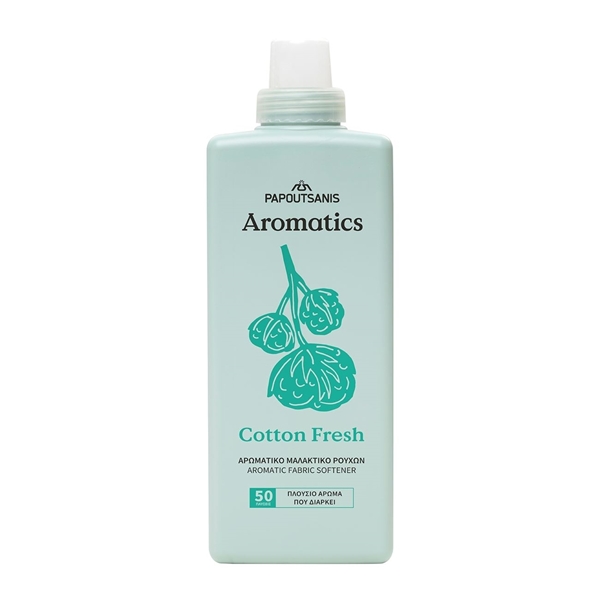 Εικόνα από Papoutsanis Aromatics  cotton feel Μαλακτικό Ρούχων, 50μεζούρες (1000ml)