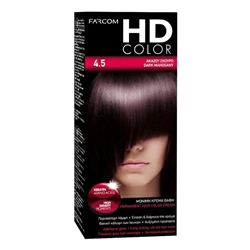 Εικόνα της Farcom Βαφή Μαλλιών HD Color No 4.5 Ακαζού Σκούρο 60ml