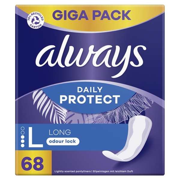 Εικόνα από Always Σερβιετάκια Daily Protect Long 0% 68 Τεμαχίων
