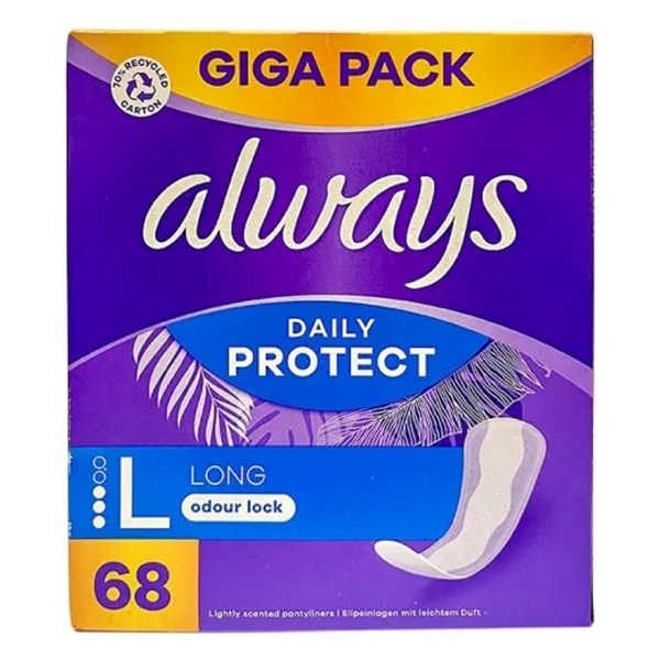 Εικόνα από Always Σερβιετάκια  Daily Protect  Long  68 Τεμαχίων