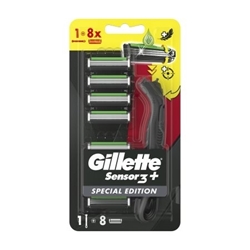 Εικόνα της Gillette Mηχανή Sensor3 Black  (Mηχανή +8 Aντ/κα)