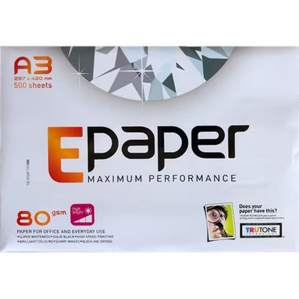 Εικόνα από E-Paper Χαρτί Εκτύπωσης A4 80gr/m² 500 φύλλα