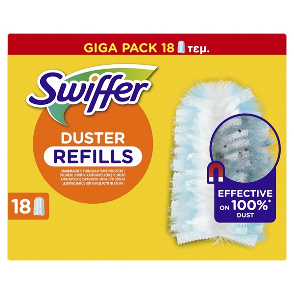 Εικόνα από Swiffer Dusters Αντ/κα για Ξεσκόνισμα 18 Tεμαχίων Mega
