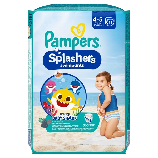 Εικόνα από Pampers Splashers No 4-5 (9-15kg) Συσκ. 11 Tεμαχίων cp