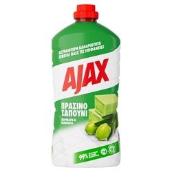 Εικόνα της Ajax Δαπέδου Με Άρωμα Πράσινο Σαπούνι 1Lt