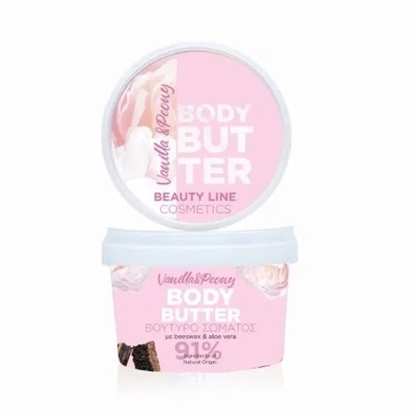 Εικόνα από Beauty Line Βούτυρο σώματος βανίλια και νότες παιώνιας 250ml