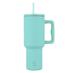 Εικόνα της Estia Θερμος Straw Tumbler XL Save The Aegean Bermuda Green 1200 ml