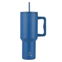 Εικόνα της Estia Θερμος Straw Tumbler XL Save The Aegean Denim Blue 1200 ml