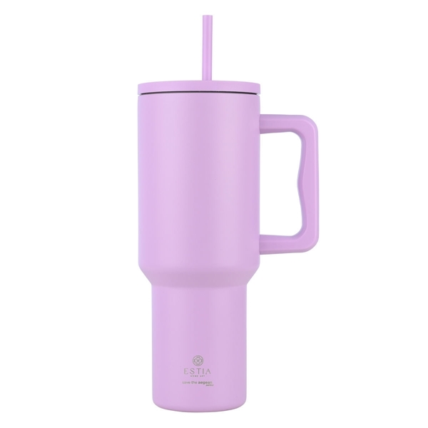 Εικόνα από Estia Θερμος Straw Tumbler XL Save The Aegean Lavender Purple 1200 ml