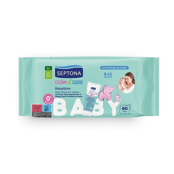 Εικόνα από Septona Μωρομάντηλα Calm N' Care Sensitive 60τμχ