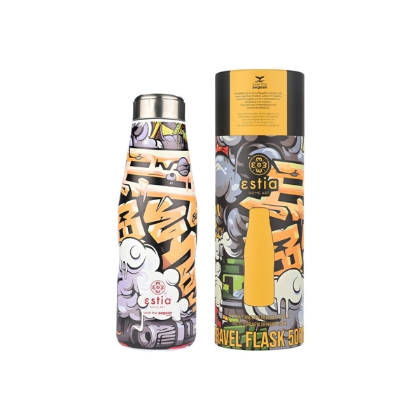 Εικόνα από Estia Travel Flask Save The Aegean  Graffiti Rhythm 0.5lt