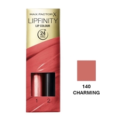 Εικόνα της Max Factor Lipfinity Lipstick  140 Charming 1,9gr