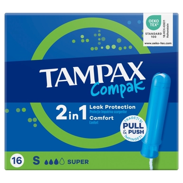 Εικόνα από Tampax Compak Super 16 Tεμαχίων