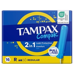 Εικόνα της Tampax Compak Regular 16 Τεμαχίων