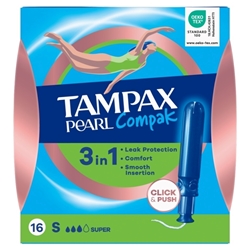 Εικόνα της Tampax Compak Pearl Super 16 Tεμαχίων