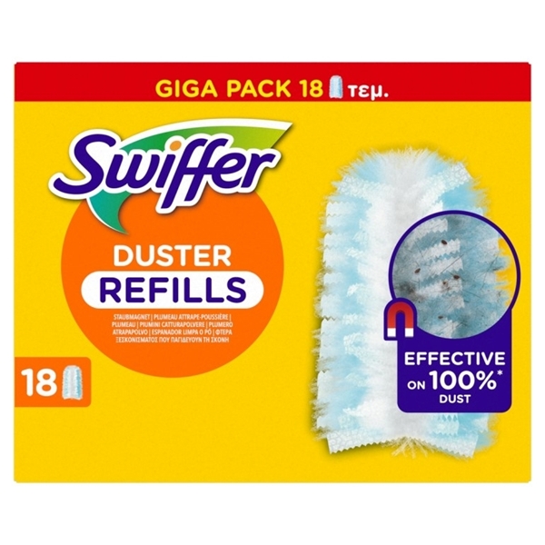 Εικόνα από Swiffer Dusters Αντ/κα για Ξεσκόνισμα 18 Tεμαχίων Mega