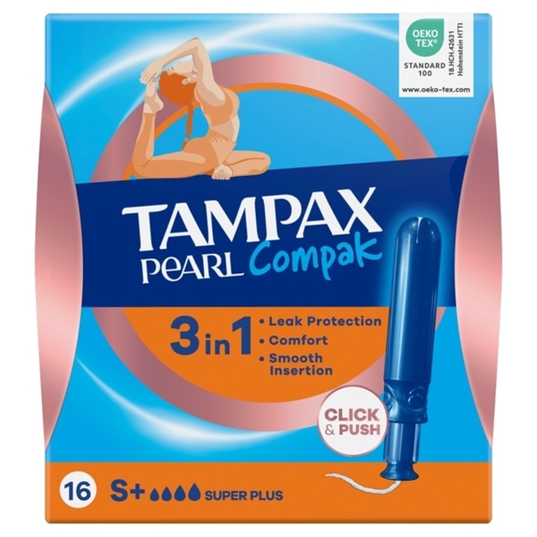 Εικόνα από Tampax Compak Pearl Super Plus 16 Tεμαχίων