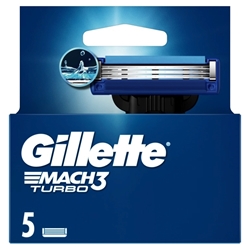 Εικόνα της Gillette Aνταλλακτικά Mach3 Turbo 5 Tεμαχίων