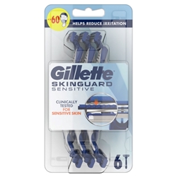 Εικόνα της Gillette SkinGuard Sensitive Ξυραφάκια μιας Χρήσης 6τμχ