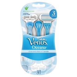 Εικόνα της Gillette Woman Ξυραφάκι Venus Oceana Blister 3 Τεμαχίων
