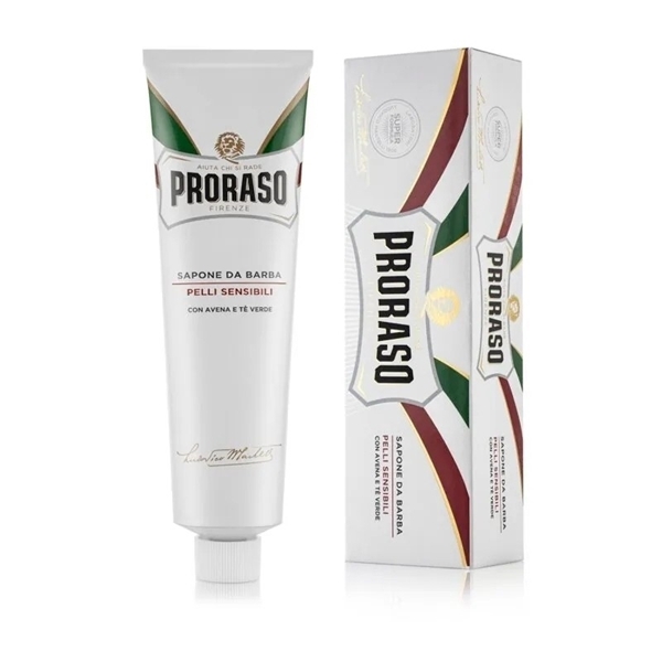 Εικόνα από Proraso White Κρέμα Ξυρίσματος με Πράσινο Τσάι & Βρώμη για Ευαίσθητες Επιδερμίδες 150ml