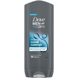 Εικόνα της Dove Men+Care Clean Comfort Shower Gel Body And Face 400ml
