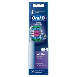 Εικόνα της Oral-B Aνταλλακτικά 3D White για Hλεκτρική Oδοντόβουρτσα 2 Tεμάχια