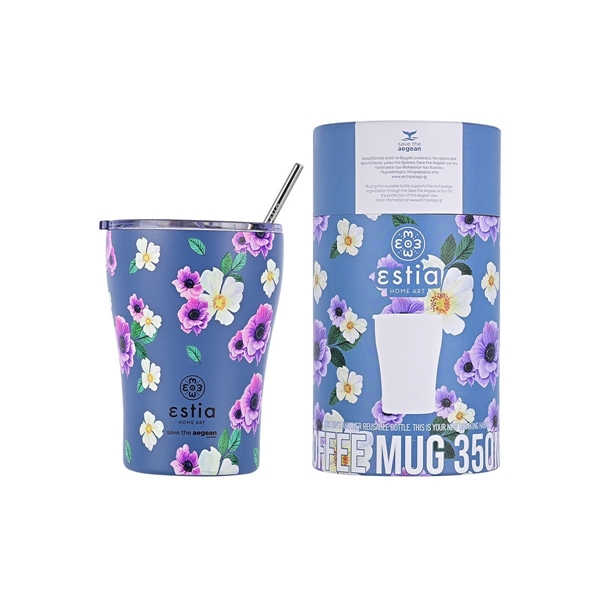 Εικόνα από Estia Coffee Mug Save The Aegean Garden Blue  0.35lt