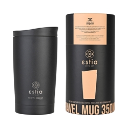 Εικόνα της Estia Travel Mug Save The Aegean Midnight Black 0.35lt
