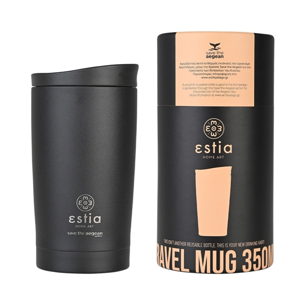 Εικόνα από Estia Travel Mug Save The Aegean Midnight Black 0.35lt
