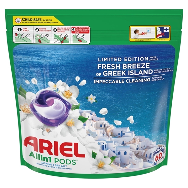 Εικόνα από Ariel Pods All in 1 ΕΛΛ.ΝΗΣΙΑ ( Fresh breeze of Greek Island) 60 τεμαχίων