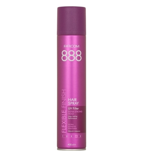 Εικόνα από Farcom Hair Spray 888 Extra Strong Oily Hair 400ml