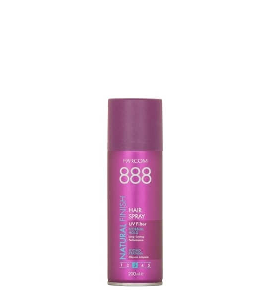 Εικόνα από Farcom Hair Spray 888 Normal Hold Normal & Dry Hair 200ml