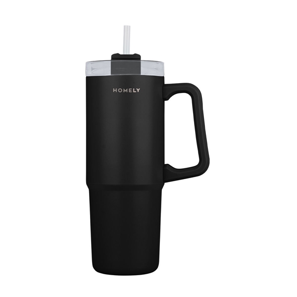 Εικόνα από Estia Θερμος Homely Straw Tumbler XL Midnight Black 900 ml