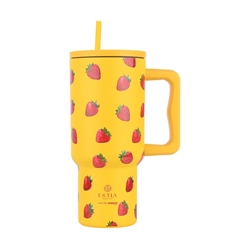 Εικόνα της Estia Θερμος Straw Tumbler XL Save The Aegean Berry Bright 900 ml