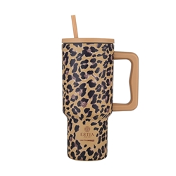 Εικόνα της Estia Θερμος Straw Tumbler XL Save The Aegean Spotted Prowl  900 ml