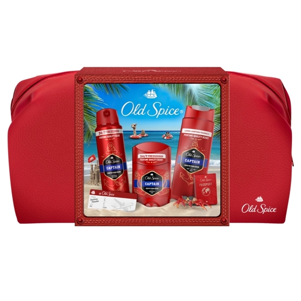 Εικόνα από Old Spice Captain Deodorant 150ml &  Stick 50ml & Shower Gel 250ml & travelbag gift